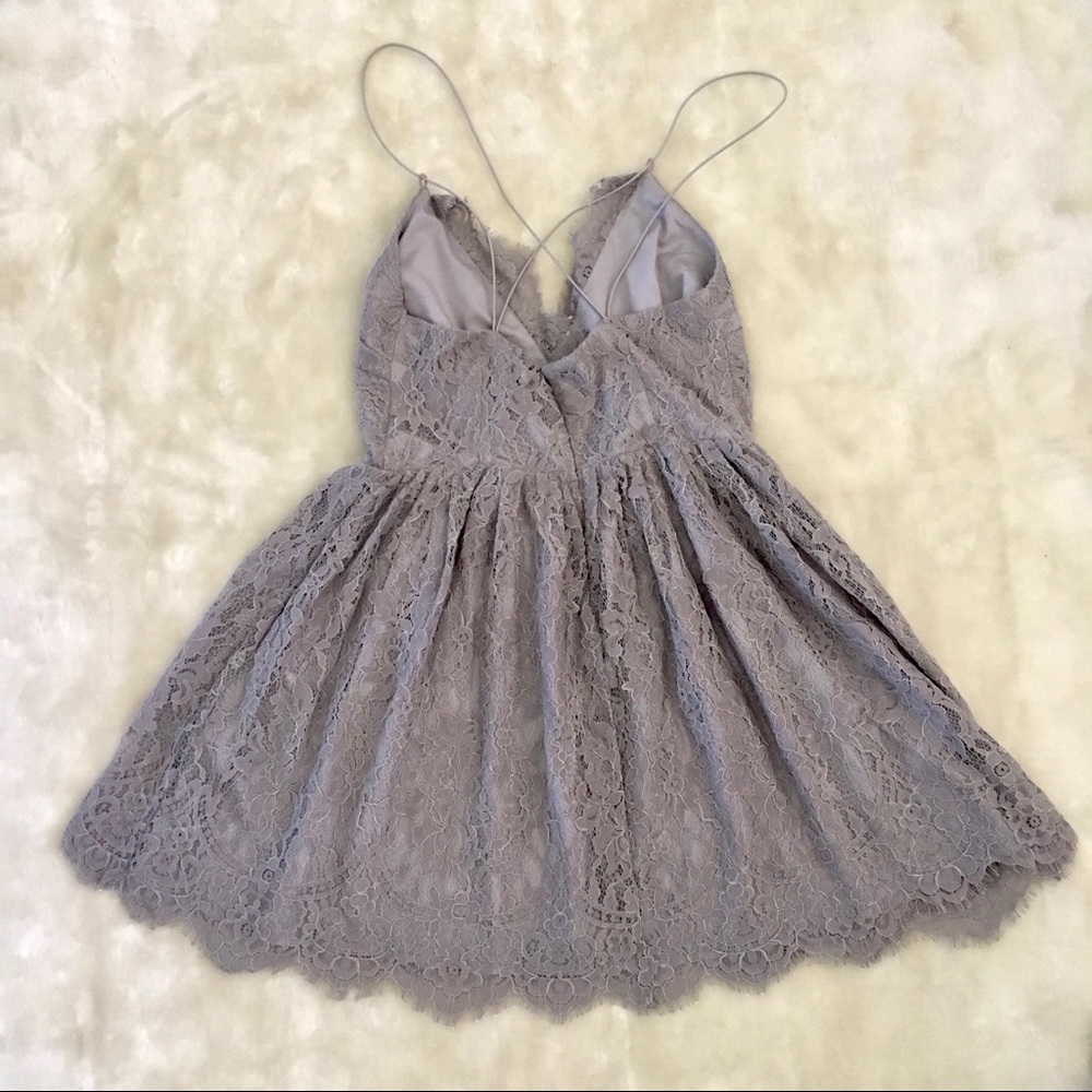 Tobi “Emalea” Multi Strap Lace Skater Dress - Picture 3 of 4